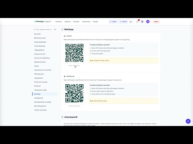 07 — Mobilapp | Therapy Support NO