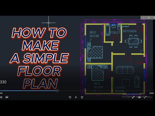 "AutoCAD for Beginners: How to Make a Simple Floor Plan (Part 1)"