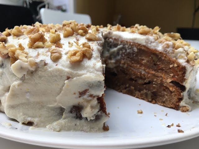 Carrot cake recipe. Vegan