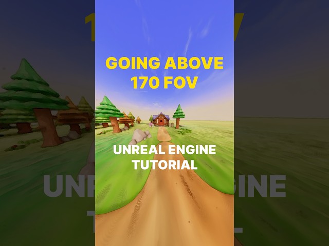 Change Field Of View (FOV) Above 170 in Unreal Engine #UnrealEngine #UE #GameDevelopment #IndieDev