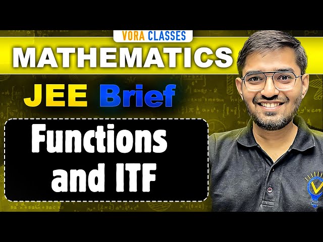 FUNCTIONs and Inverse Trigonometric Functions One Shot MATHS JEE Main and Advanced
