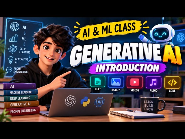 Generative AI Introduction 🤖 | AI & ML Class | GenAI, LLMs & Prompt Engineering