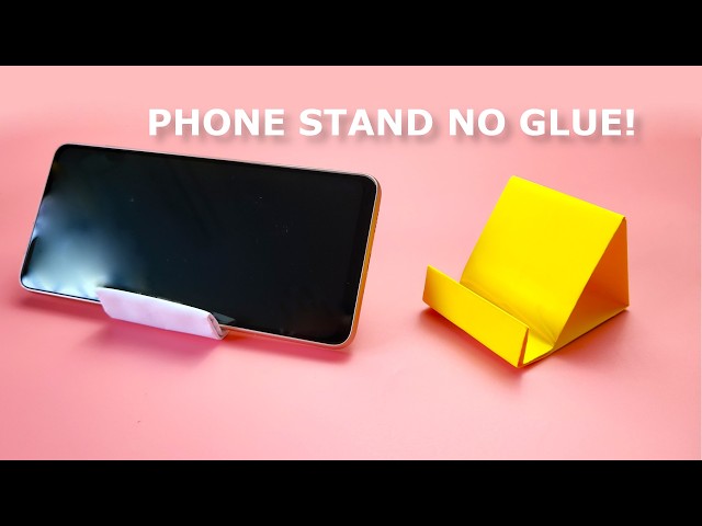How to Make a Paper Phone Stand | Easy Origami Phone Stand (No Glue)