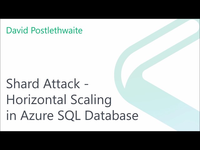 Horizontal Scaling in Azure SQL Database