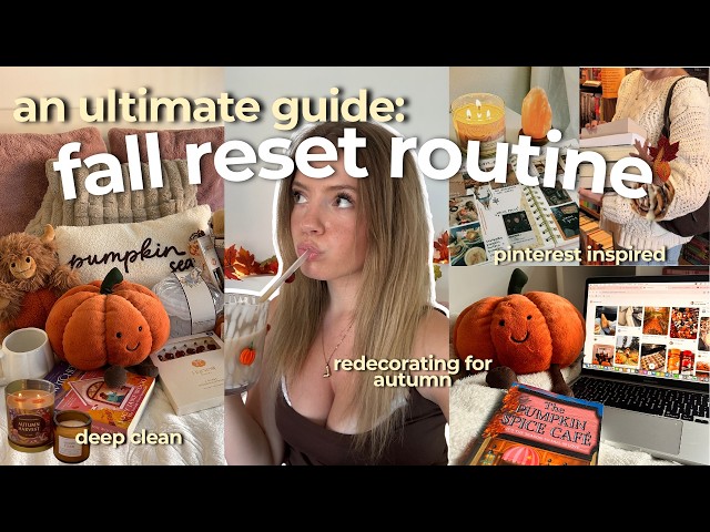 ULTIMATE FALL RESET ROUTINE 🍁 deep clean, declutter, decorate & setting intentions