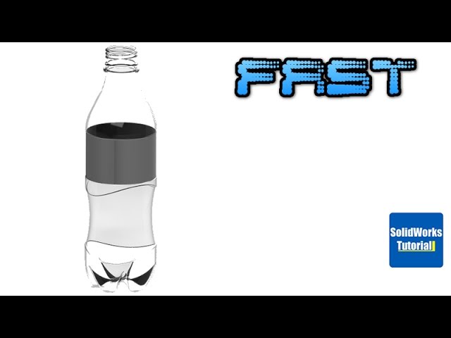 58- Fast version SolidWorks video: SODA BOTTLE (old version) - #soda  #cola #solidworks #3D