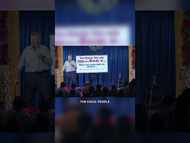 Here you go excel maniacs. | Don McMillan Comedy