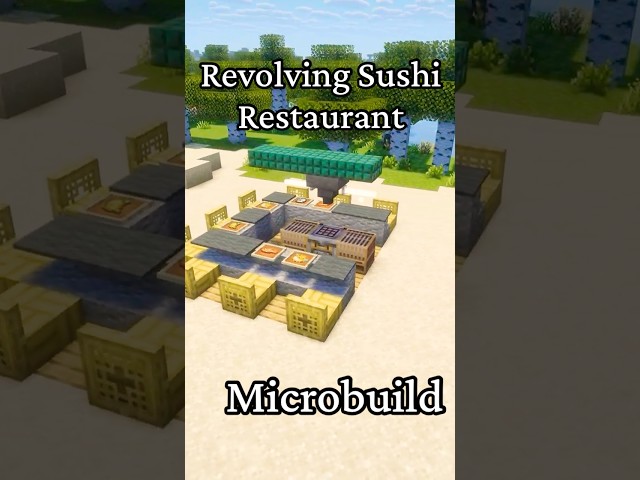 A revolving sushi restaurant! #minecraft