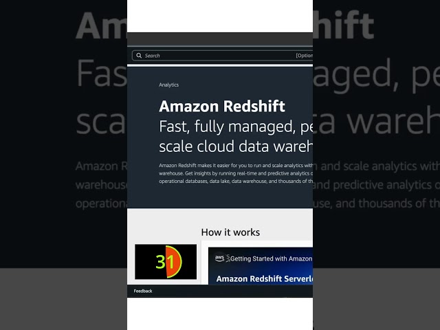 What is Amazon Redshift | Redshift explained in nutshell in min | datawarehouse in aws. #aws