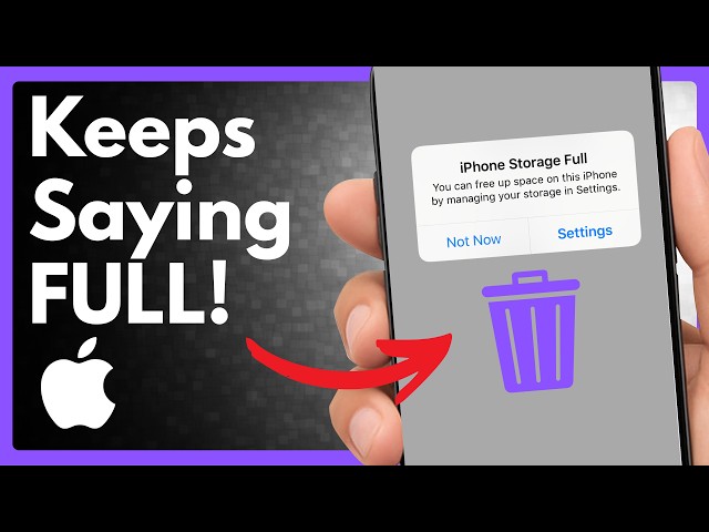 your iPhone keeps saying "STORAGE FULL" because nobody told you this