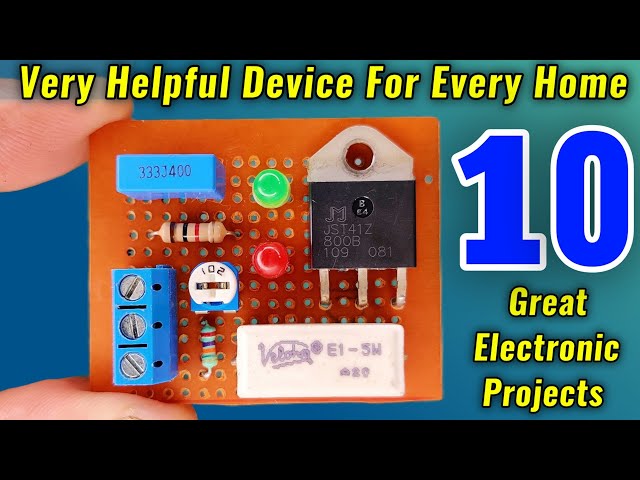 10 helpful Electronics Projects for Beginners
