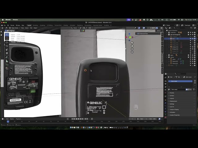 Hard surface modeling in Blender (course preview Timelapse)