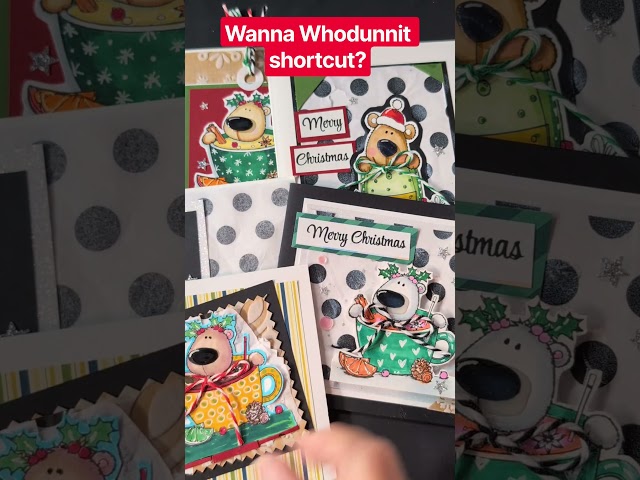 Sue, but what is Whodunnit? #cards #papercraft
