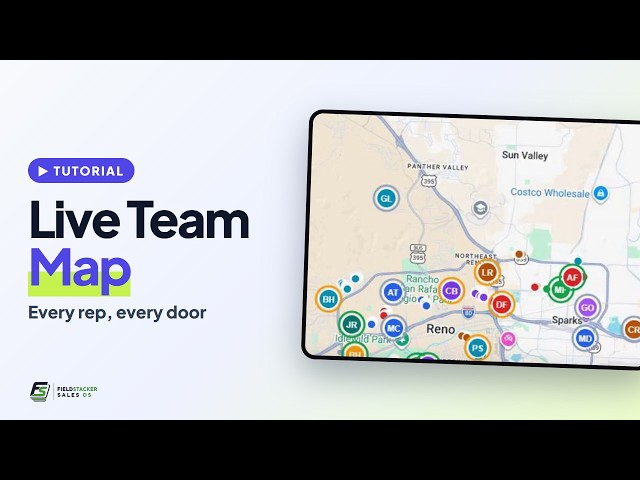 Track Your Sales Reps Live on a Map & Assign Territories | Door-to-Door Team GPS | FieldStacker