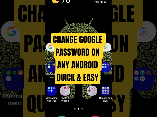 How to Change Google Password on Android #googleaccount #password #shorts
