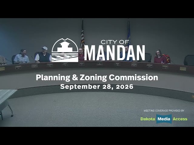 Mandan Planning and Zoning Commission 2026-09-28