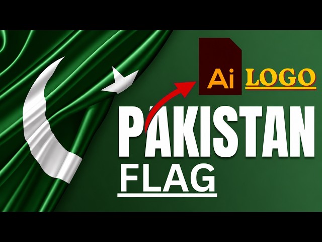 How to Make Pakistan Flag Logo in Adobe Illustrator | 14 August Special