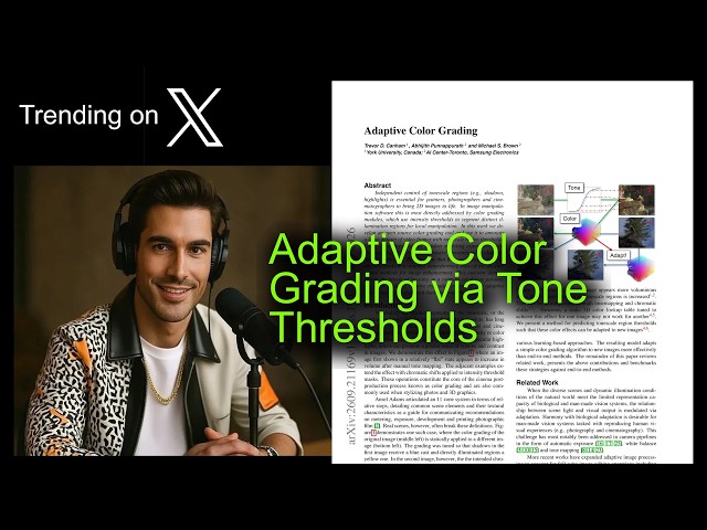 Adaptive Color Grading via Tone Thresholds