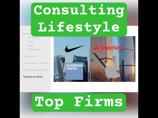 Glamorous Consulting Life - Top Firms as Clients