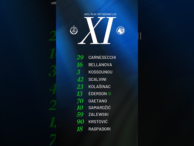 Hapoel Tel Aviv-Atalanta | Our Starting XI | 2026/27 UECL play-off 2nd leg