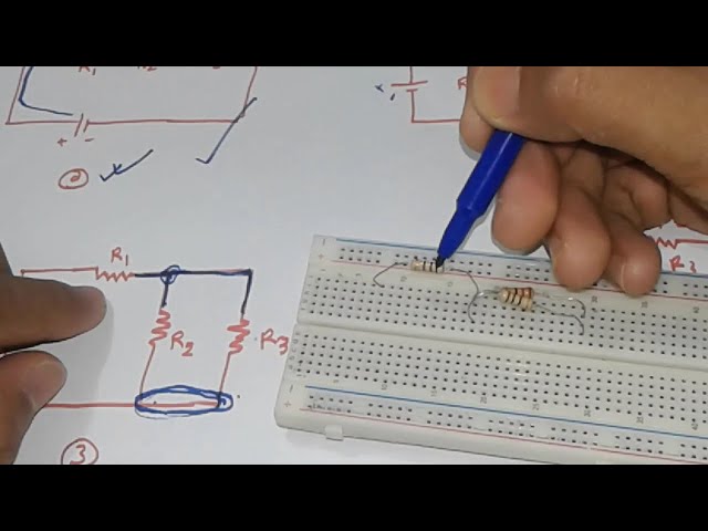 Series Parallel Combination Circuit on a Breadboard || Series-Parallel Circuit Practical