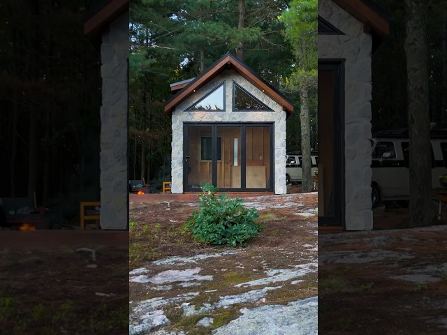 Muskoka ASMR 🌲 This is my biggest project in years. New build video out this weekend. #woods