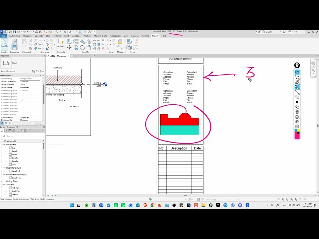 Revit 🔴 sheet Quick Notes ريفيت معماري