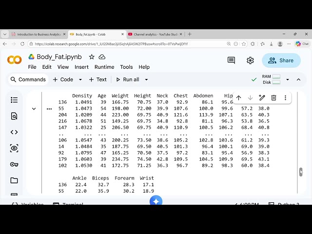 Body Fat Prediction Using Regression in Python | Data Science Project – Part 3: Multiple Regression.