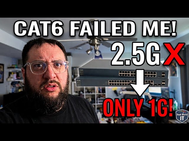 ​" CAT6 Can Do 10G! " So Why Did Mine Fail at Just 2.5G? Real-World IT Story #TechTip #networking