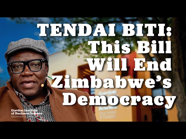 Zimbabwe's Biggest Crisis:Tendai Biti Exposes Constitutional Amendment Bill That Could End Democracy