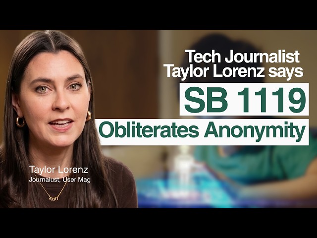 California Bill Will Kill Anonymous AI Use | Taylor Lorenz
