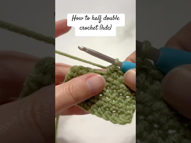 How to Do the Half Double Crochet Stitch | Easy Crochet Tutorial for Beginners 🧶