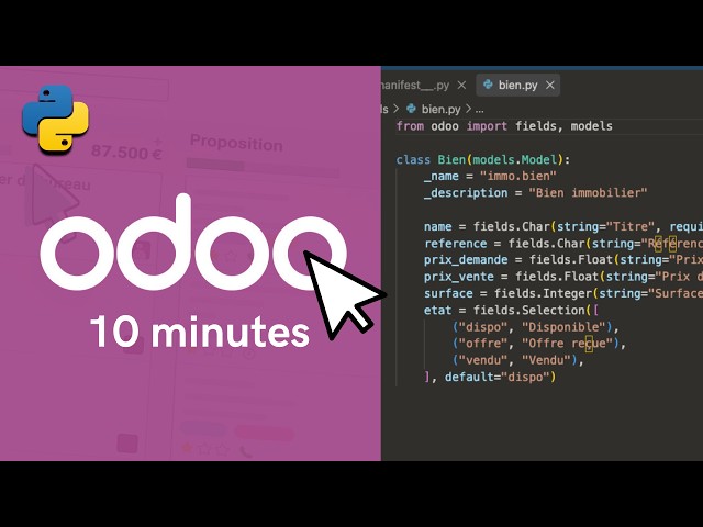 Odoo : les bases techniques expliquées en 10 minutes