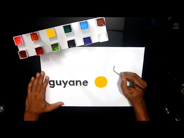 How to draw the Guyane 1 logo