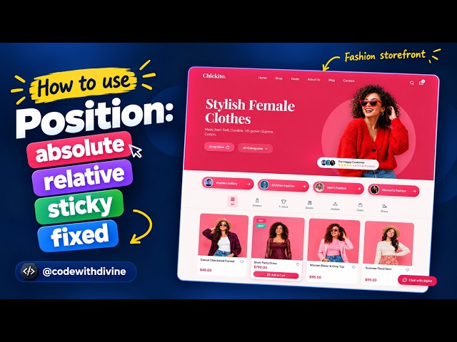 Learn CSS Positioning in 15 Minutes Like a Senior Dev (Html CSS Project)