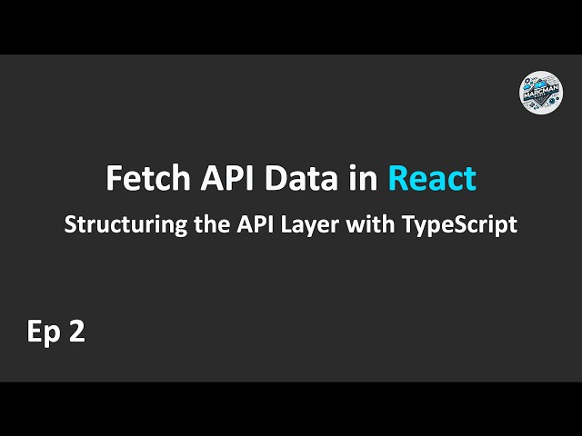 Fetch FastAPI Data in React - Structuring the API Layer with TypeScript