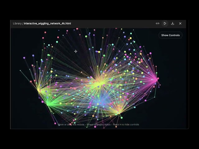 Addictive Interactive Neural Network Animation with JavaScript | 4K