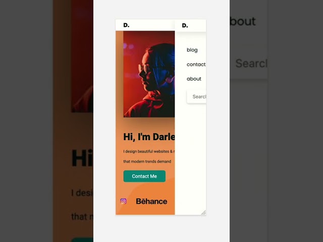 Responsive Homepage Design (Figma to HTML) #shorts