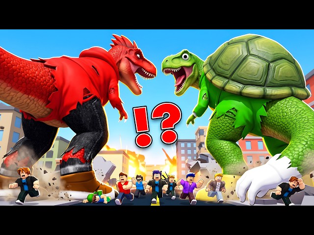 JJ and Mikey Became Dinosaurs ?! (Maizen Roblox)