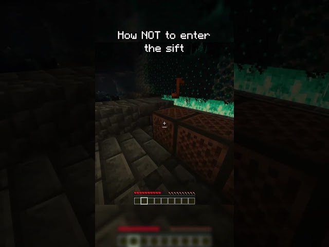 how to NOT enter the sift in minecraft
