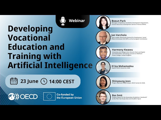 Webinar | Developing Vocational Education and Training with Artificial Intelligence 23 June 2026