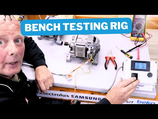 Washing Machine Motor Testing. Test Rig for work bench