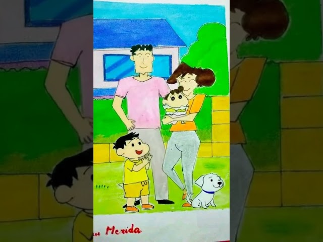Shin Chan#My Drawing#in#ai#Form#yt Shorts😀❤️🎉