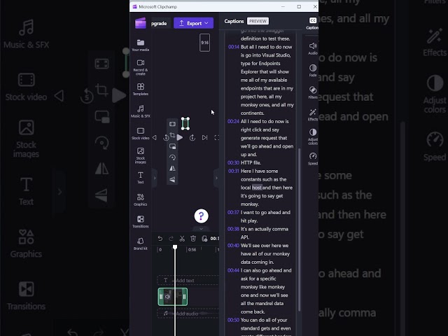 Add Captions to Videos with Clipchamp