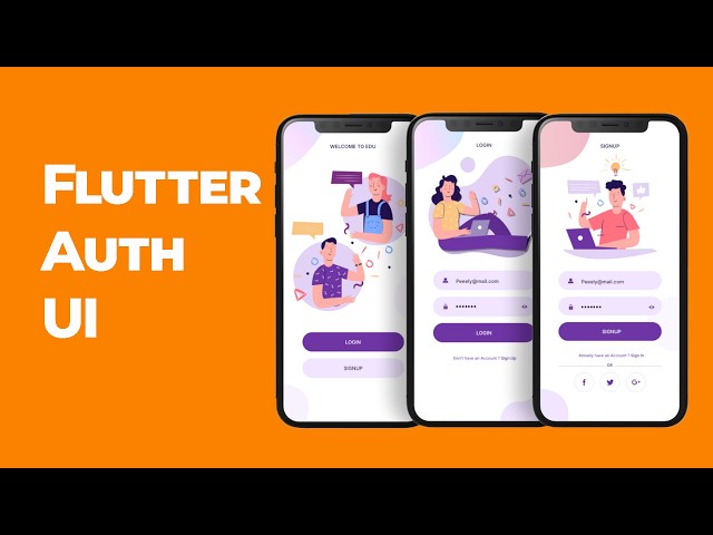 Flutter Authentication UI Design Tutorial | Step-by-Step Login & Signup 📱