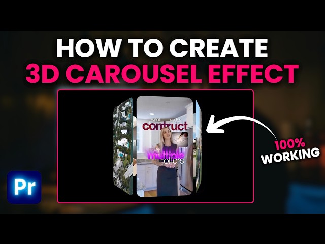 How to Create a 3D Carousel Animation in Premiere Pro (Easy Tutorial 2026)