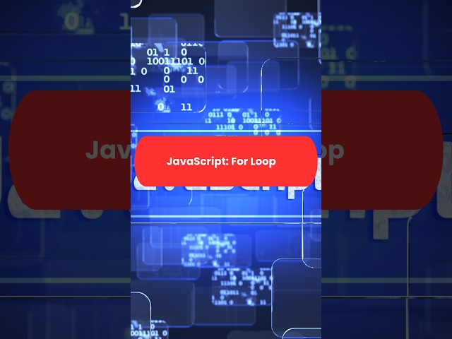 JavaScript For Loop #js  #forloop