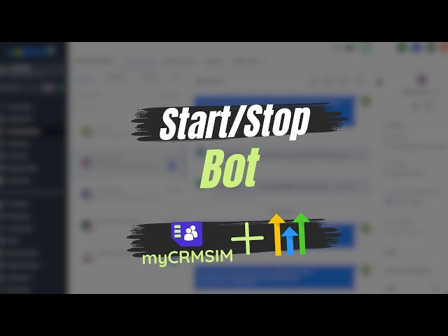 How to Start & Stop Your AI Bot in myCRMBOT