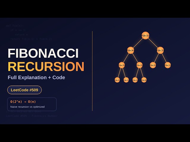 Fibonacci Series Using Recursion in C++ | DSA | Recursion Explained