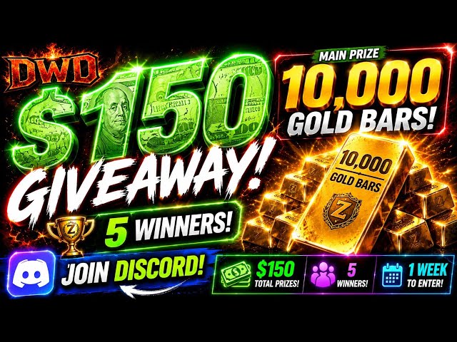 Last Z $150 GIVEAWAY! 🔥 5 Winners – Win Up to 10,000 Gold!
